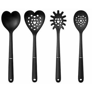 8 Pack Silicone Nylon Turner Spatula Spoon Ladle Spaghetti Server Slotted Shapes